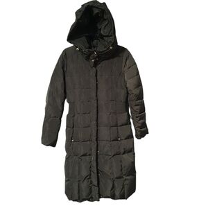 COLE‎ HAAN Signature Bib Insert Down & Feather Fill Coat Green Women's Size S/P